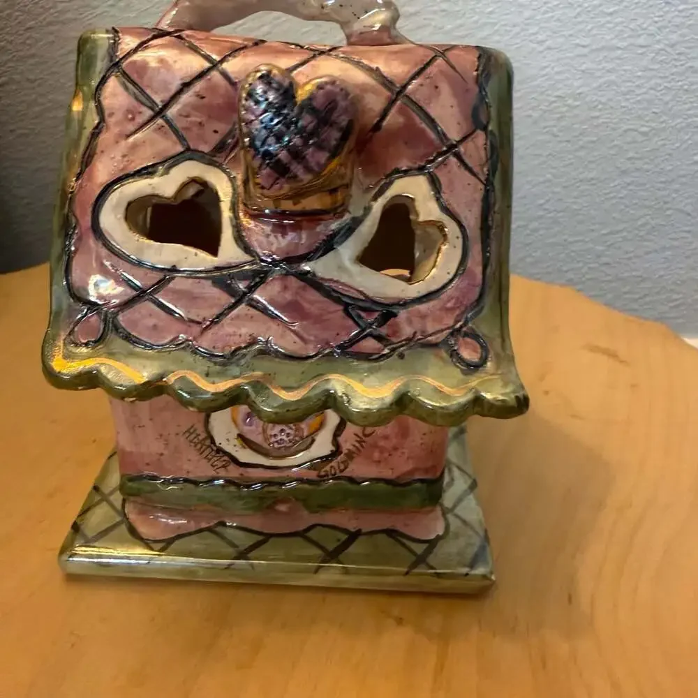 Blue Sky Clayworks Heather Goldminc Love House Tealight
